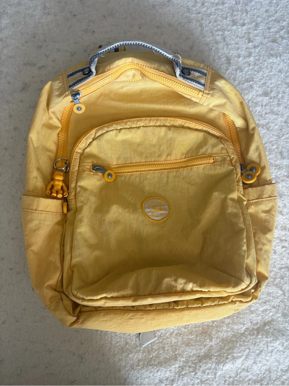 Yellow Original Kipling Backpack - Lightweight Everyday Bag